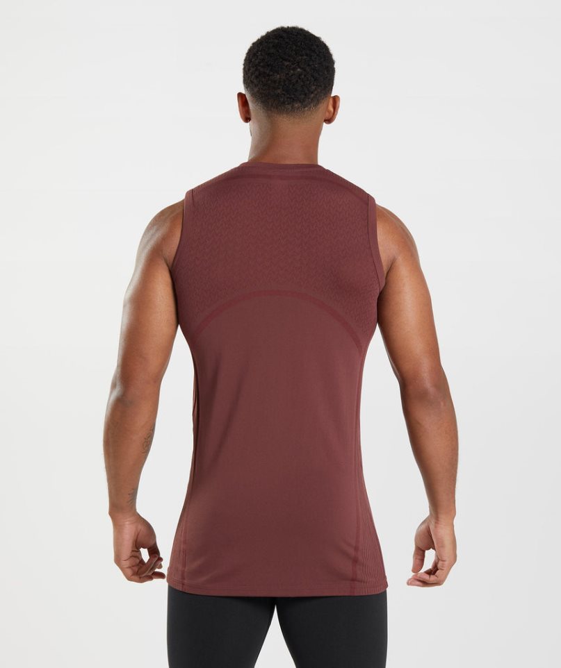 Podkoszulki Gymshark 315 Seamless Męskie Brązowe | PL 284VUO